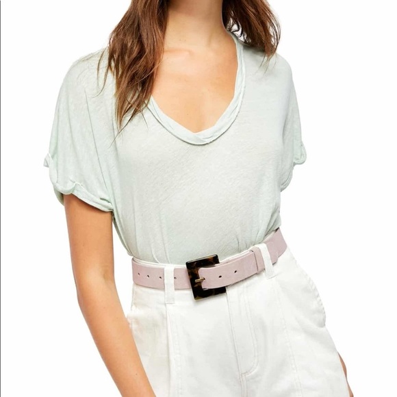 Free People Tops - Free People Under The Sun Heathered Knit Tee NWT